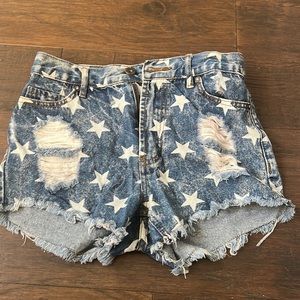 Denim ripped shorts in size 2 from Freestyle Revolution